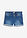 Pantalón corto vaquero con talle medio - Azul vaquero desgastado - bonprix