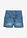 Pantalón corto vaquero de talle alto - azul blanqueado - bonprix
