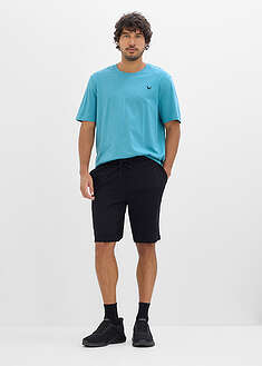 Camiseta y bermudas de punto (conjunto de 2 piezas) de algodón orgánico puro