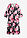 Vestido midi de mezcla de viscosa fluida - negro-rosa caliente - bonprix
