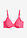 Top de bikini con aros y fruncido lateral - rosa caliente - bonprix