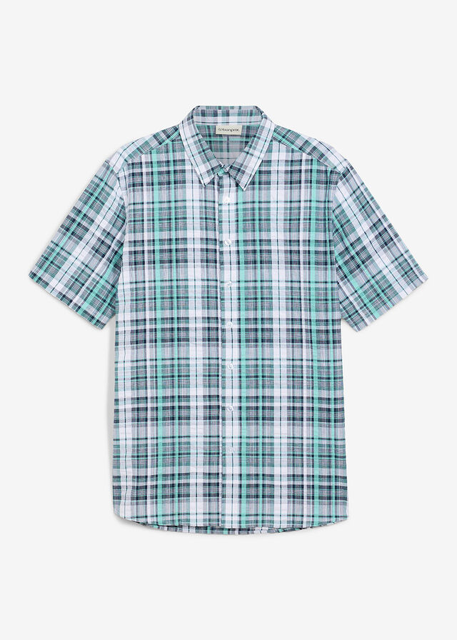 Camisa de manga corta de algodón puro milrayas