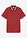 Polo de piqué de algodón orgánico puro - Rojo desierto-café-blanco lana - bonprix