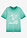 Camiseta de algodón orgánico con aspecto lavado - Verde agua estampado - bonprix