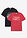 Camiseta de algodón orgánico puro (2 unidades) - Negro + cereza estampado - bonprix