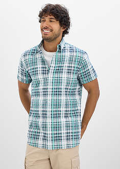 Camisa de manga corta de algodón puro milrayas