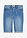 Bermudas vaqueras, mid waist, con cintura cómoda - Denim claro usado - bonprix