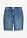 Bermudas vaqueras de talle medio con bordado y cinturilla elástica - Vaquero azul - bonprix