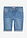 Bermudas vaqueras de talle medio - Denim claro usado - bonprix
