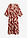 Vestido tipo caftán de viscosa fluida - rojo desierto/arena claro - bonprix