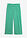 Pantalón de punto de algodón estructurado - Verde gema/blanco lana de rayas - bonprix