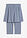 Leggings capri con falda integrada - Azul ahumado - bonprix