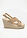 Sandalias de cuña con aspecto de rafia - Camel mate - bonprix