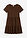 Vestido camisero de mezcla de viscosa con patrón estructurado - marrón - bonprix