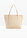 Bolso shopper grande con mezcla de materiales - Arena claro - bonprix