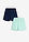 Pantalón corto de viscosa suave sin cierre (2 unidades) - Menta claro-azul marino - bonprix