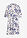 Vestido camisero de viscosa fluida - crema suave/azul medianoche. con flores - bonprix