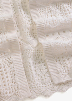 Chaqueta de punto ajour