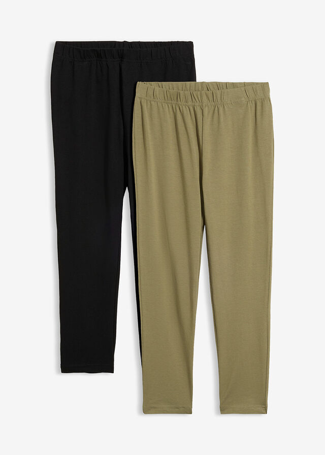 Leggings capri de corte ajustado (2 unidades)