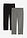 Pack de 2 leggings cropped - Gris-negro - bonprix