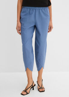 Pantalón pirata de mezcla de lino ligero