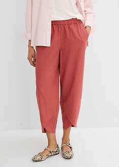 Pantalón pirata de mezcla de lino ligero