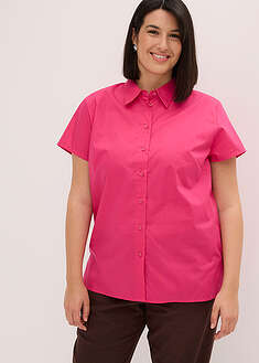 Blusa de manga corta de popelín