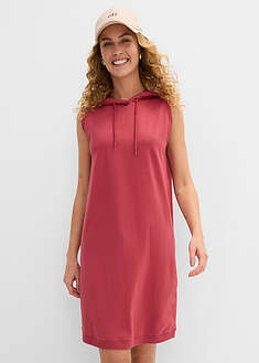 Vestido camisero de mezcla de algodón elástico