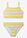 Bikini (2 piezas) - amarillo claro/blanco rizado - bonprix