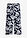 Pantalón Palazzo de viscosa fluida - azul marino / blanco con flores - bonprix