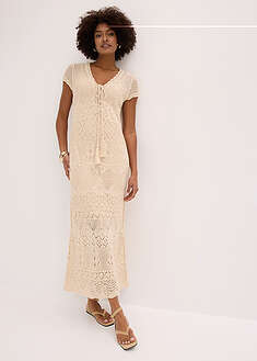 Vestido maxi de croché