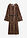 Vestido midi de fina mezcla de viscosa con cinturón - piel de serpiente marrón - bonprix