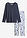 Pijama de algodón orgánico puro - Azul intenso/blanco estampado - bonprix