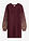 Vestido de punto con efecto brillante - Rojo burdeos/dorado - bonprix