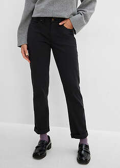 Vaqueros straight, high waist, elásticos
