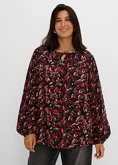 Blusa tipo túnica de viscosa fluida